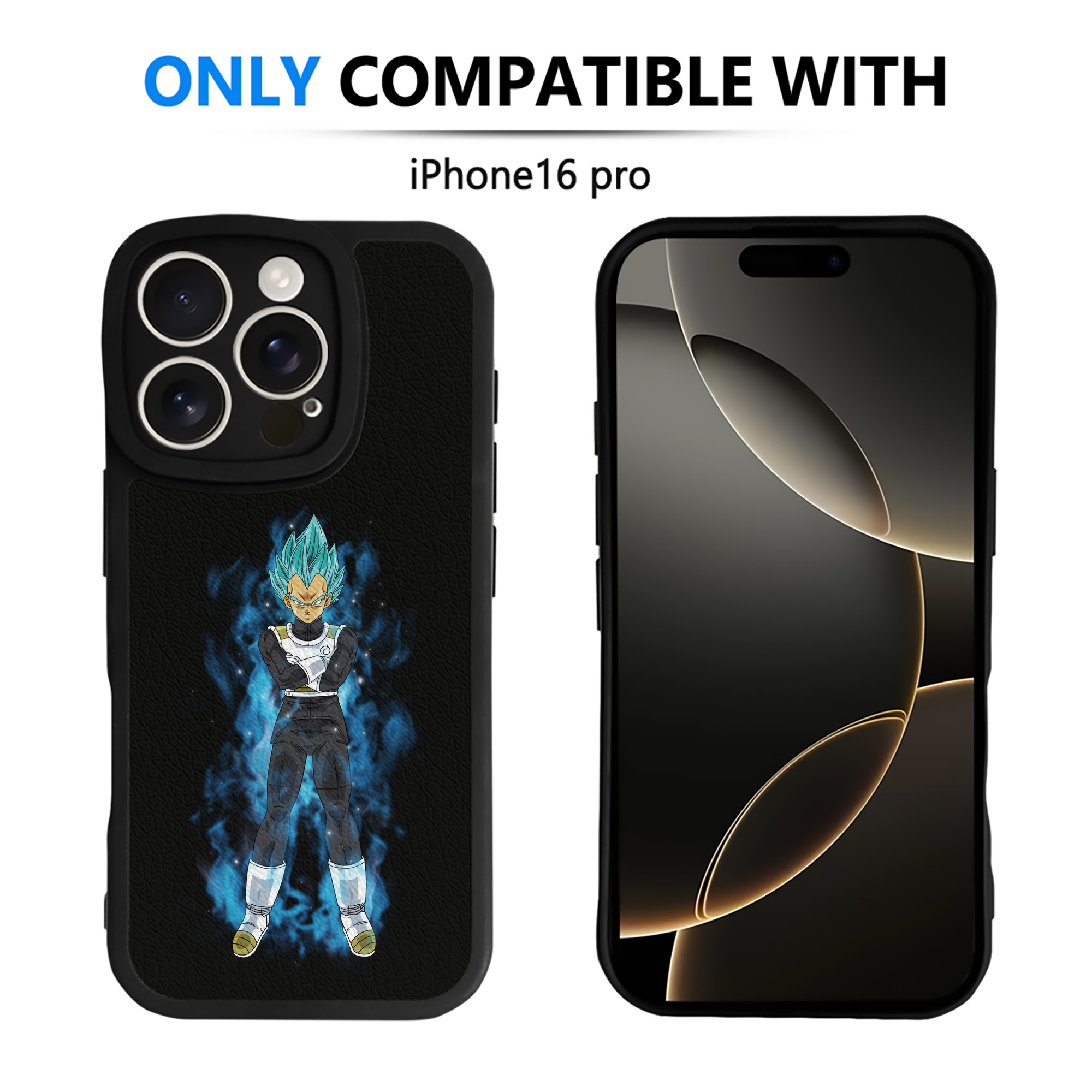 （画像用） ドラゴンボール ベジータ四世（Bejīta Yonsei）DRAGON BALL Vegeta IV 【iPhone 16シリーズ対応】シリコンスマホケース（レザー調） 材質：シリコン